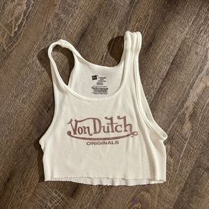 Von Dutch crop tank top Y2K